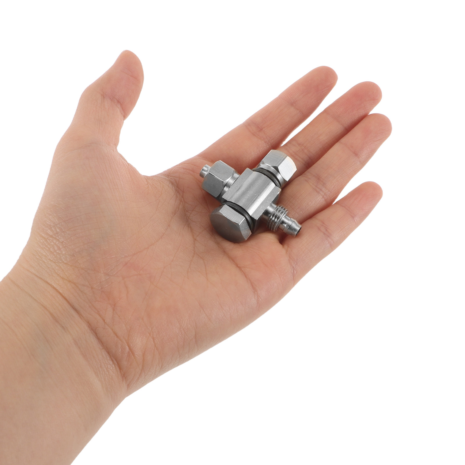 Tire Changer Machine - 3-Way Metal Air Valve Connector Pneumatic