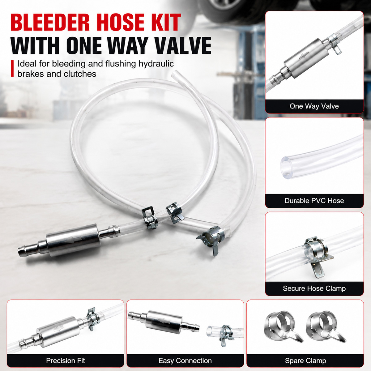 PINMOAP Brake Bleeding Hose Wi - Brake Bleeder Kit review and price
