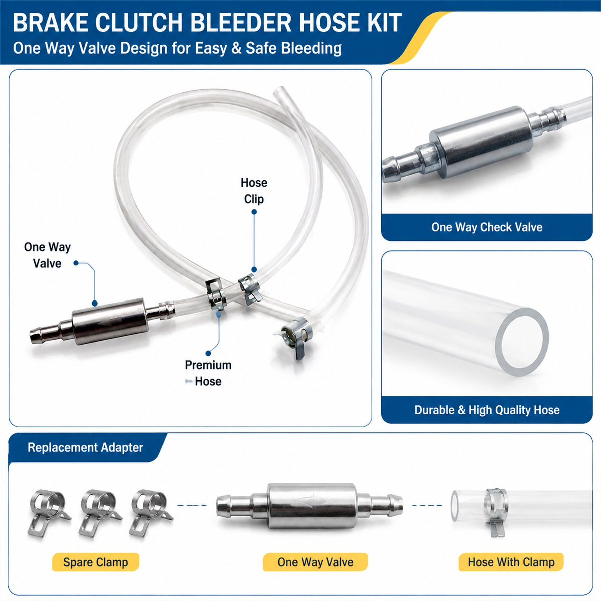 PINMOAP Brake Bleeding Hose Wi - Brake Bleeder Kit review and price
